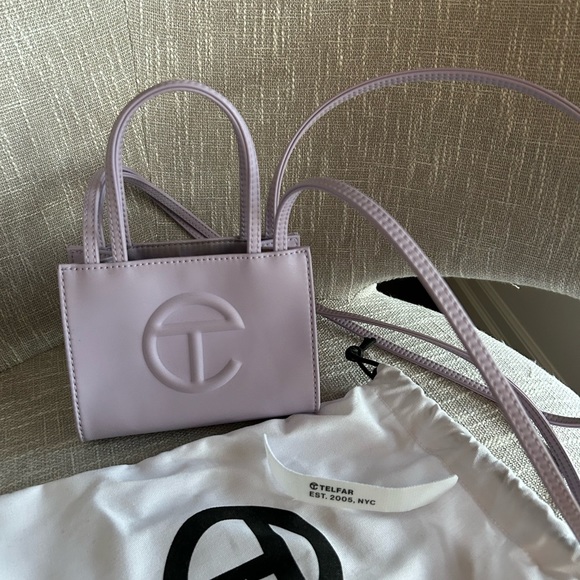 Telfar Lavender Mini Shopping Bag - Picture 5 of 9